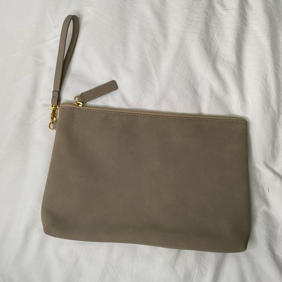 Old Navy Handbags - Old navy faux suede wristlet